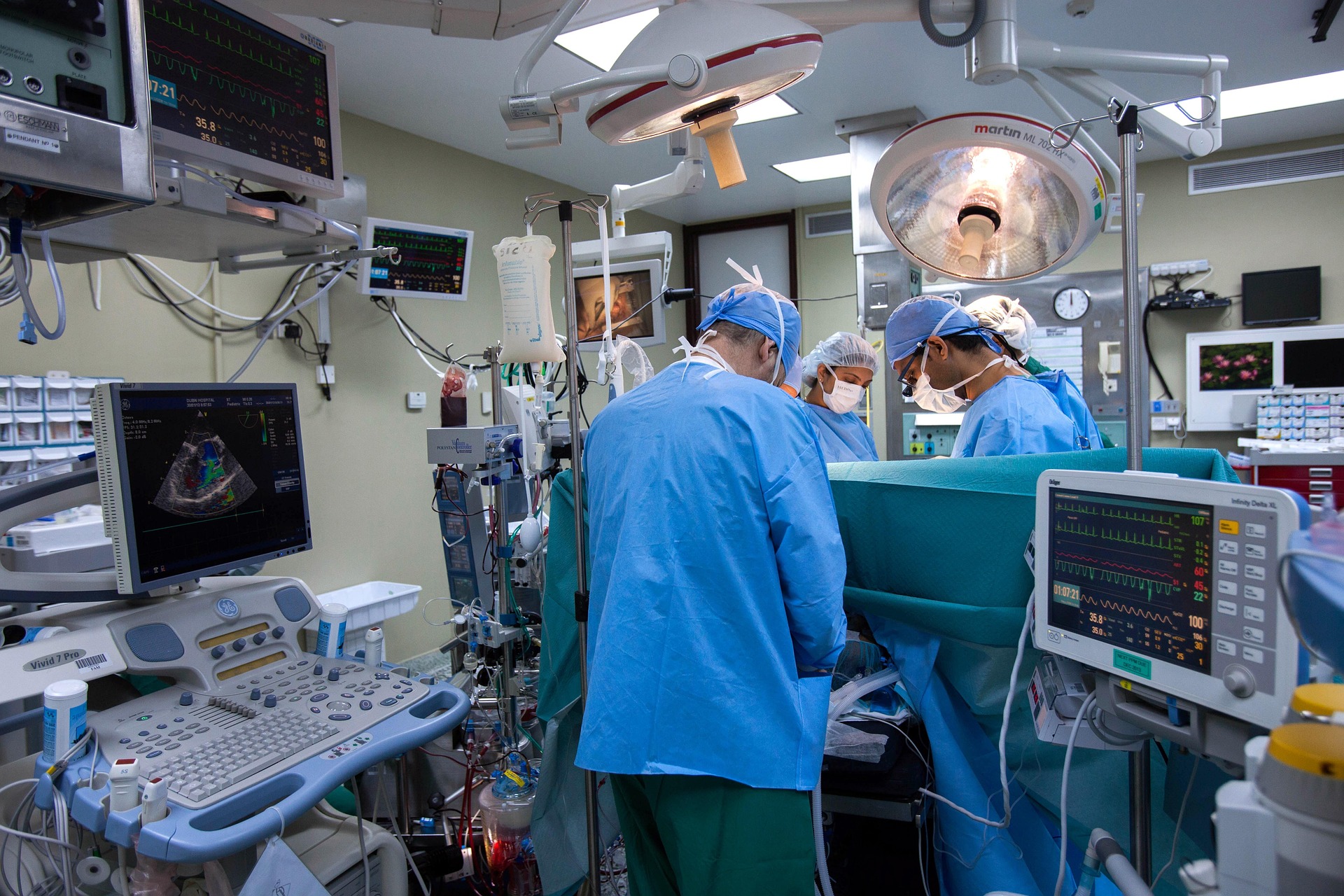 Medical professionals providing patient care